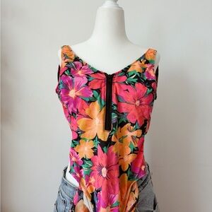 Floral Sleeveless VTG Swimsuit